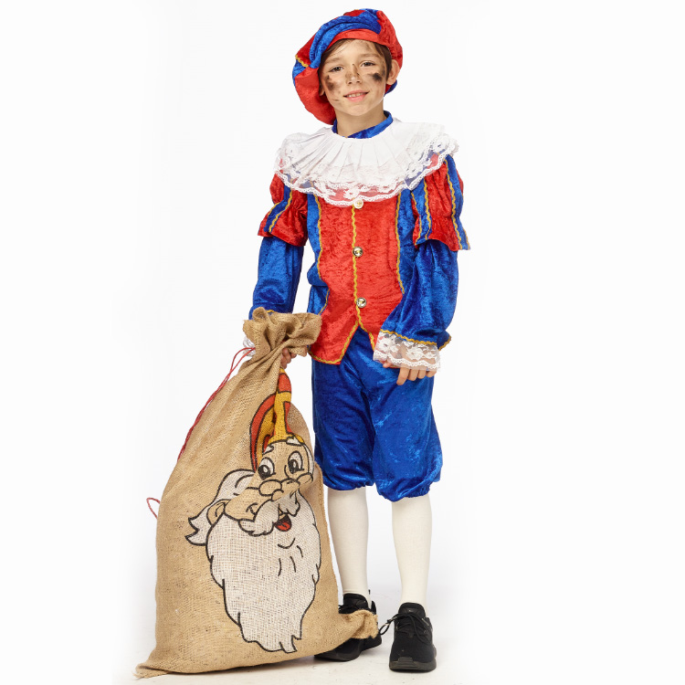verkoop - attributen - Sinterklaas & Piet - Pietje blauw - rood